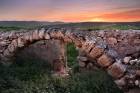 Ruins of deserted settlement