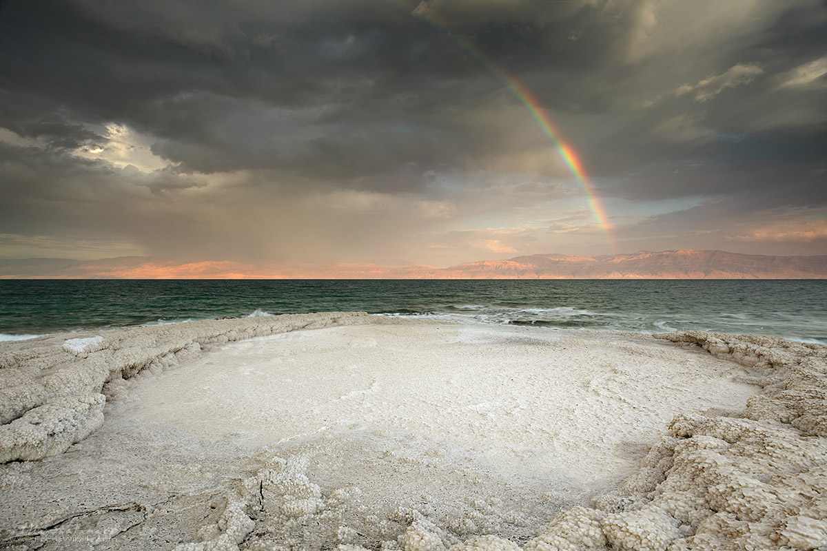 Rainbowover Dead Sea