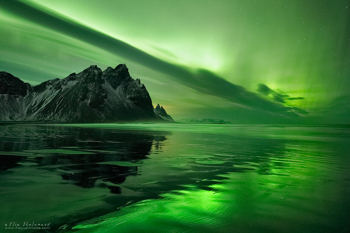 Northern Lights over Vestrahorn